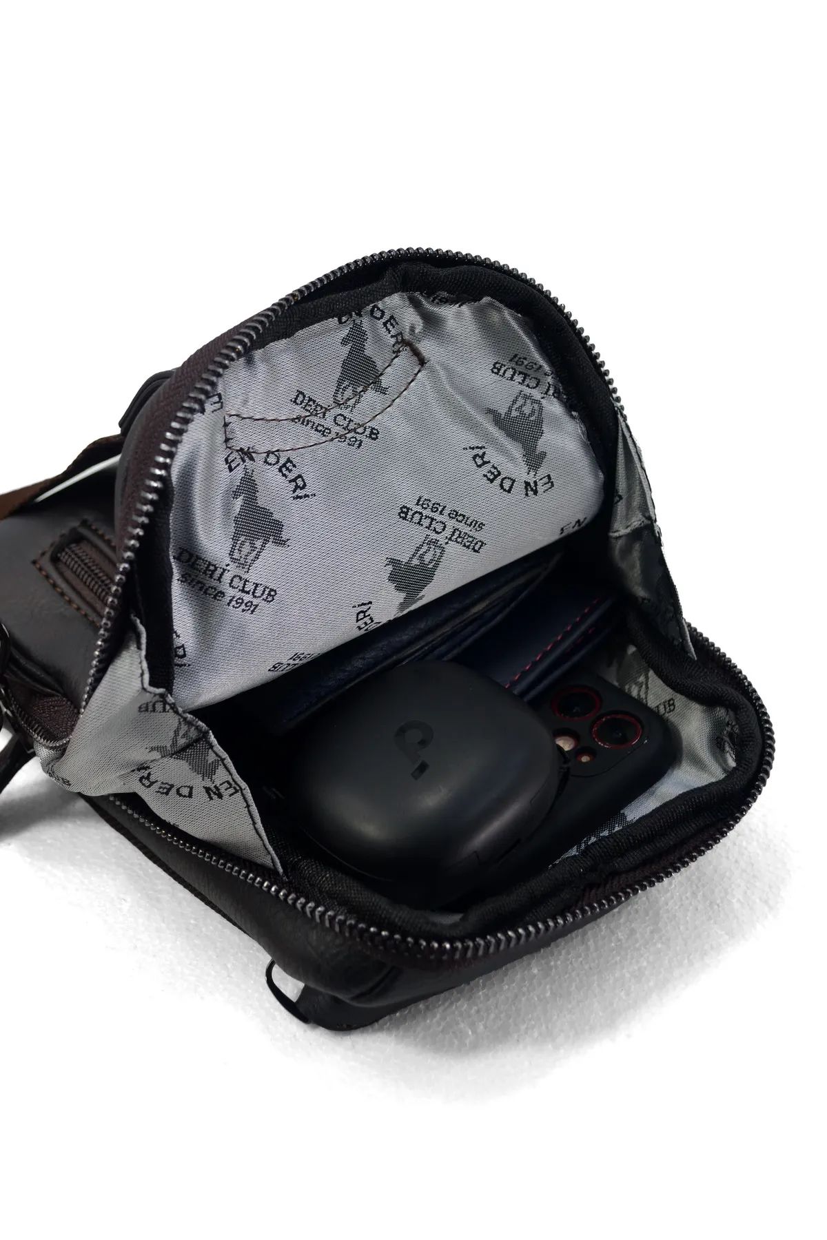 Erkek Kahverengi Günlük Çapraz Askılı Omuz Çantası Çapraz Çanta