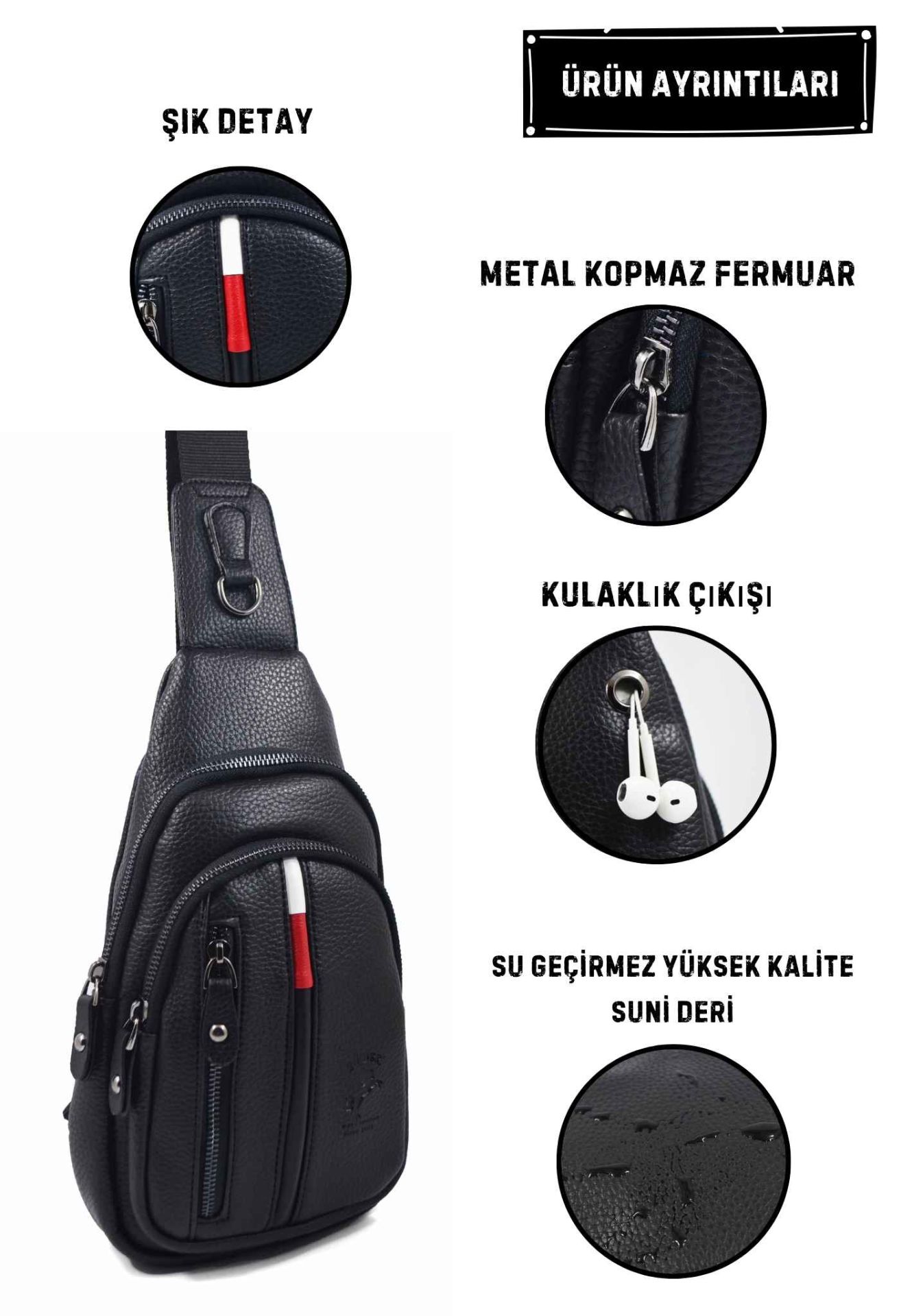 Erkek Omuz Çantası Çok Bölmeli Çanta Erkek Çapraz Çanta Postacı Çanta