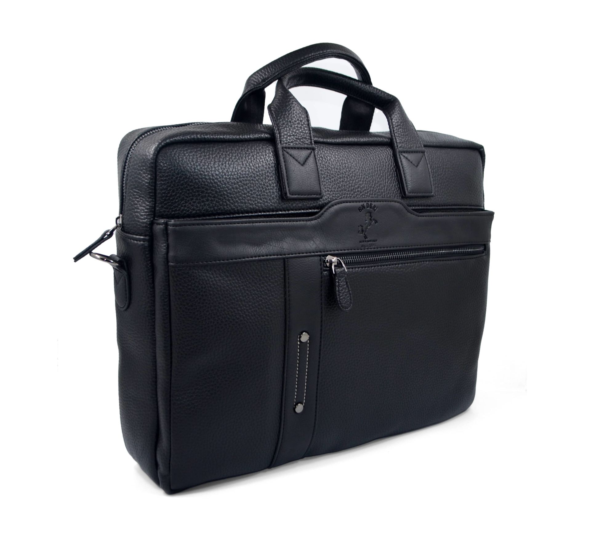 15,6-17,3 Inc Su Geçirmez Çok Bölmeli Omuz Ve El Askılı Evrak Ve Laptop Çantası 7043 siyah