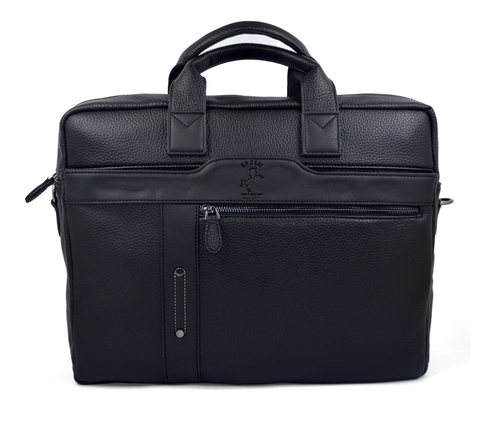 15,6-17,3 Inc Su Geçirmez Çok Bölmeli Omuz Ve El Askılı Evrak Ve Laptop Çantası 7043 siyah