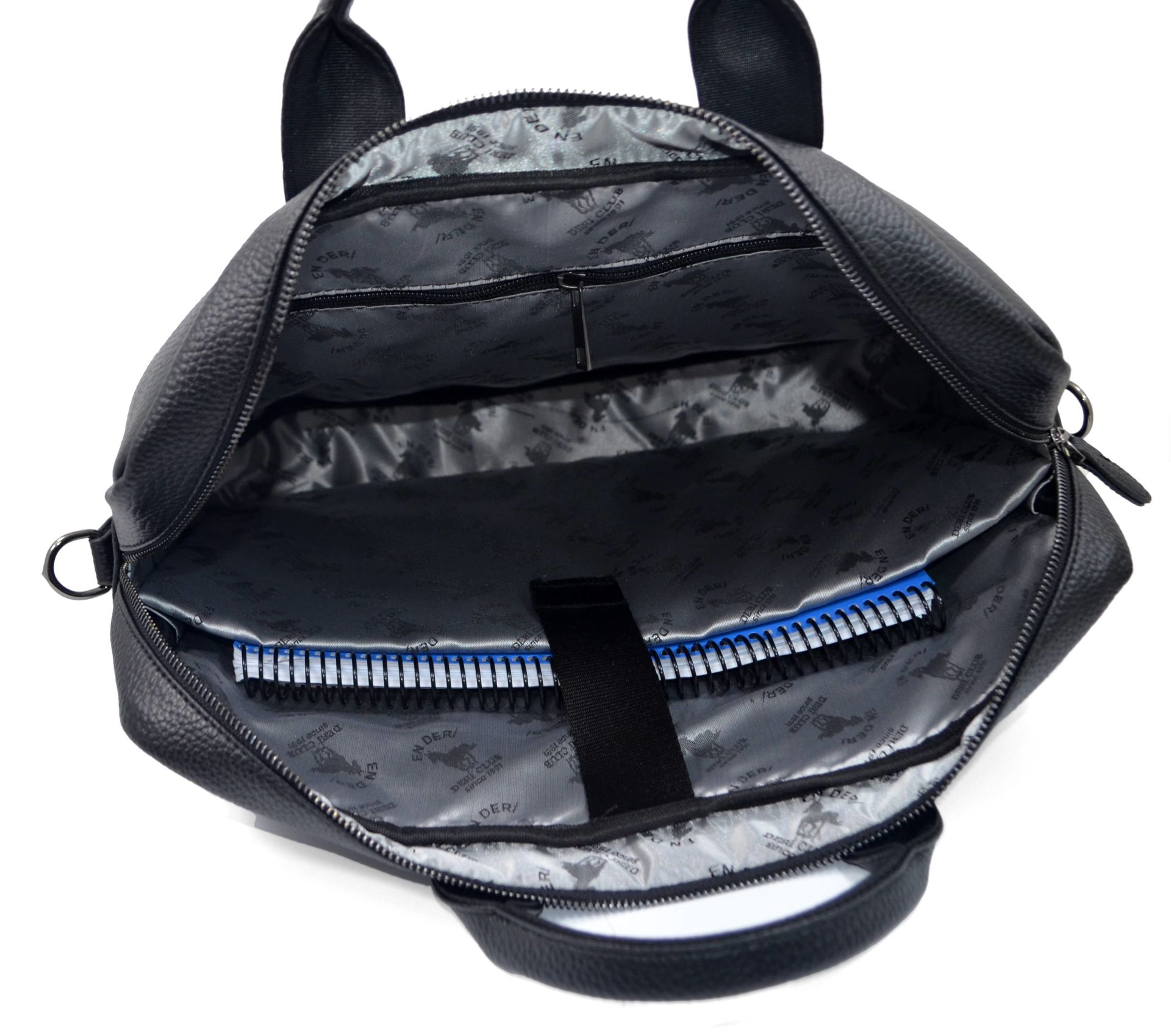 15,6-17,3 Inc Su Geçirmez Çok Bölmeli Omuz Ve El Askılı Evrak Ve Laptop Çantası 7043 siyah