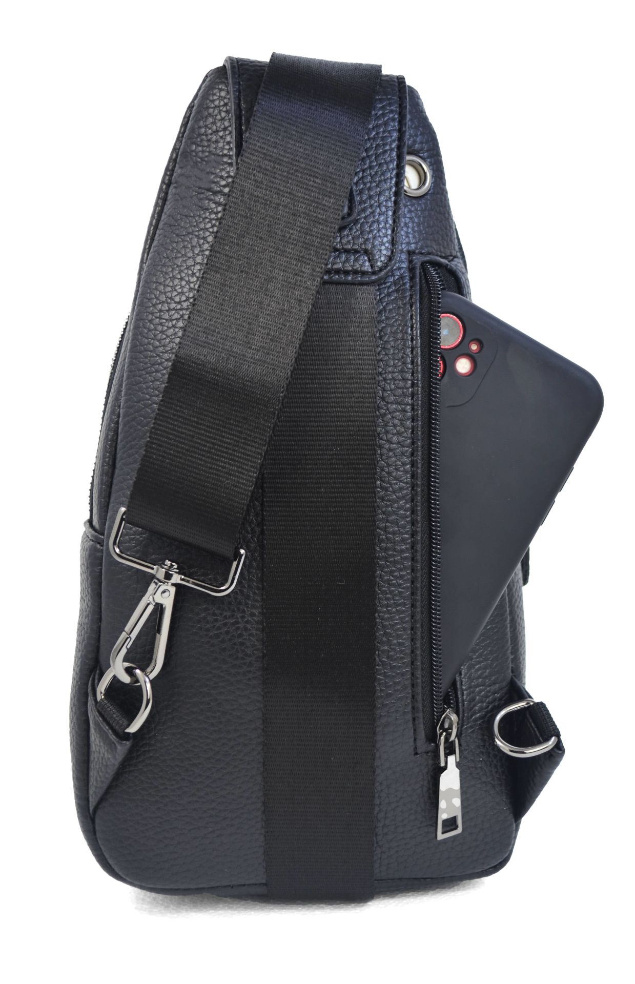 Erkek Omuz Çantası Çok Bölmeli Kulaklık Çıkışlı Şık Erkek Çapraz Çanta