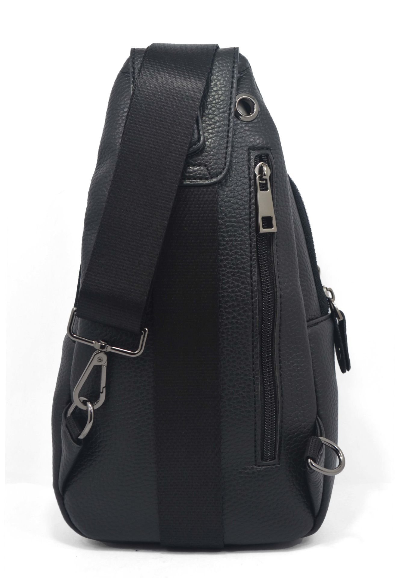 Siyah Erkek Omuz Çantası Şık Çok Bölmeli Erkek Çapraz Çanta