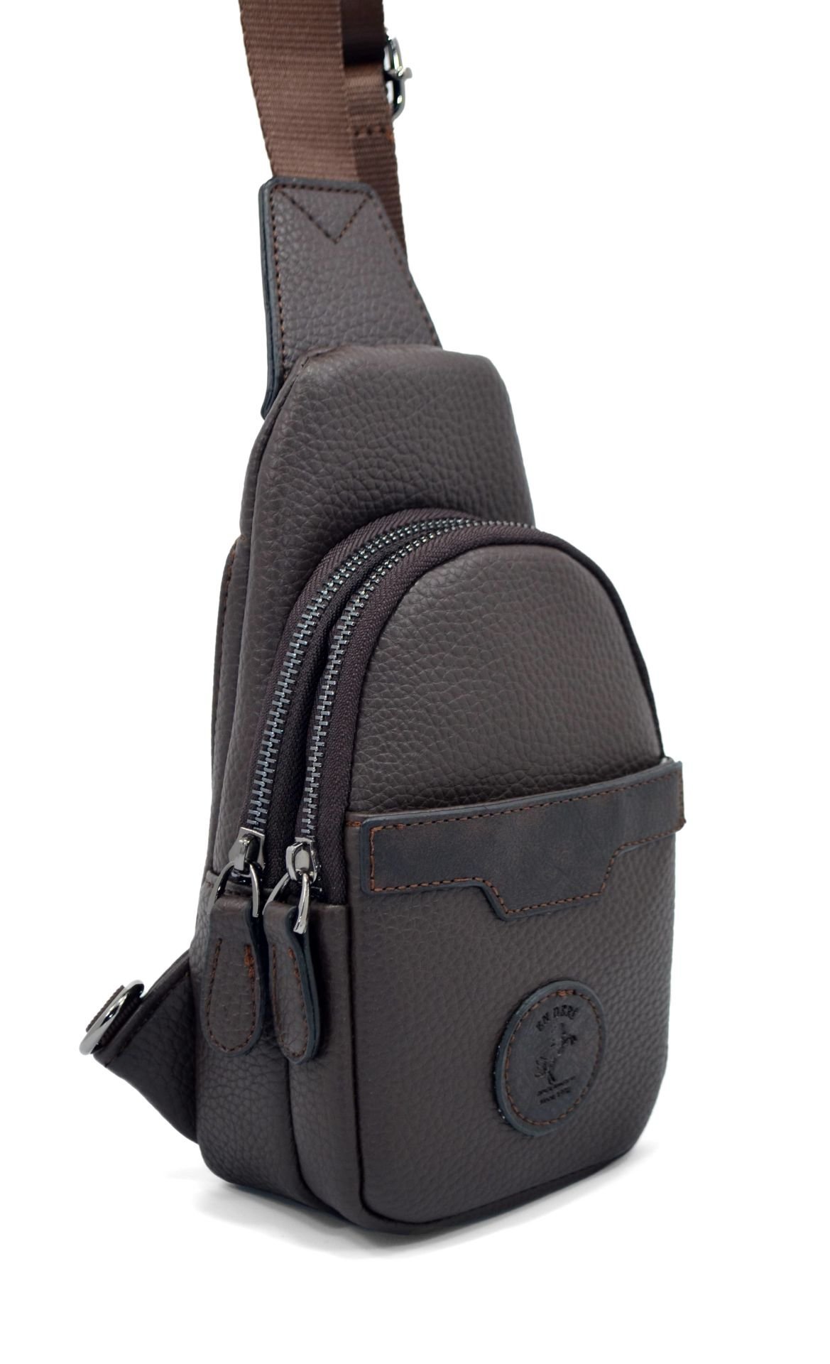 Erkek Kahverengi Ayarlanabilir Omuz Çantası Çapraz Çanta 7037