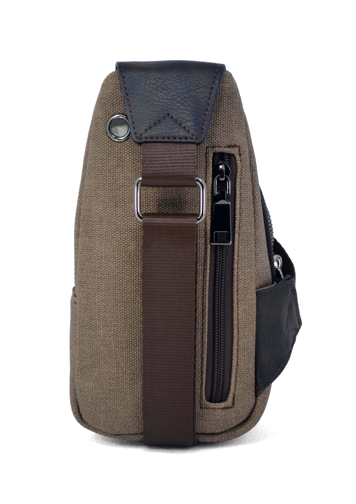 Kanvas Kahverengi Günlük Ayarlanabilir Çapraz Askılı Omuz Çantası 7044