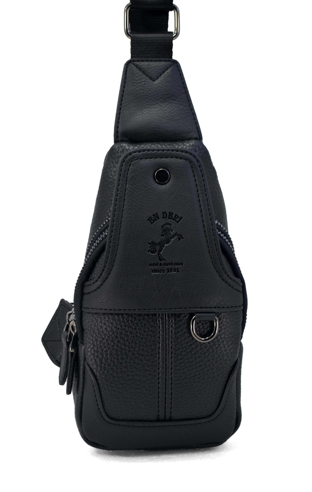 Siyah Günlük Ayarlanabilir Çapraz Askılı Omuz Çantası 7044