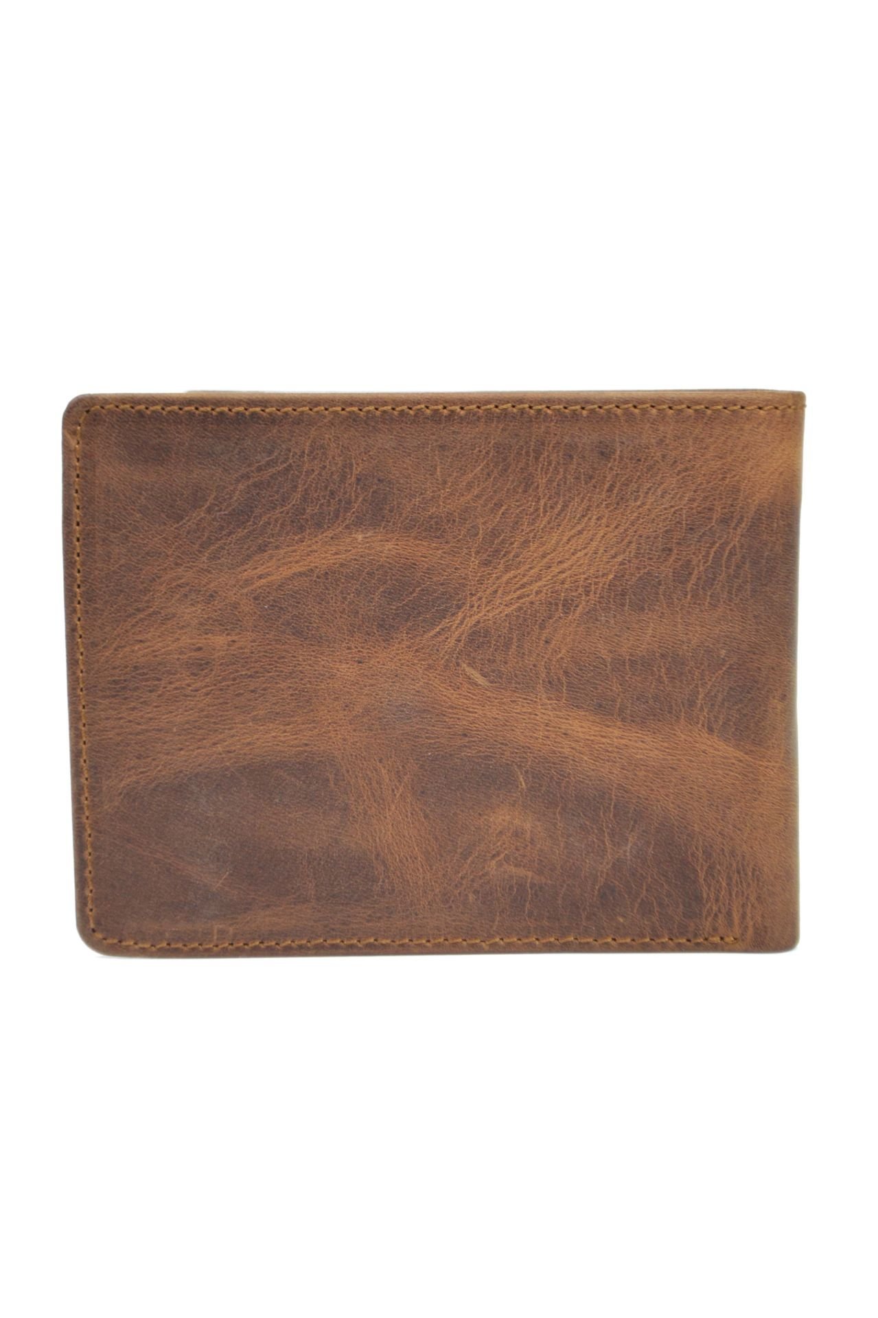 Hakiki Deri Cüzdan Bozuk Para Bölmeli Taba Deri Cüzdan