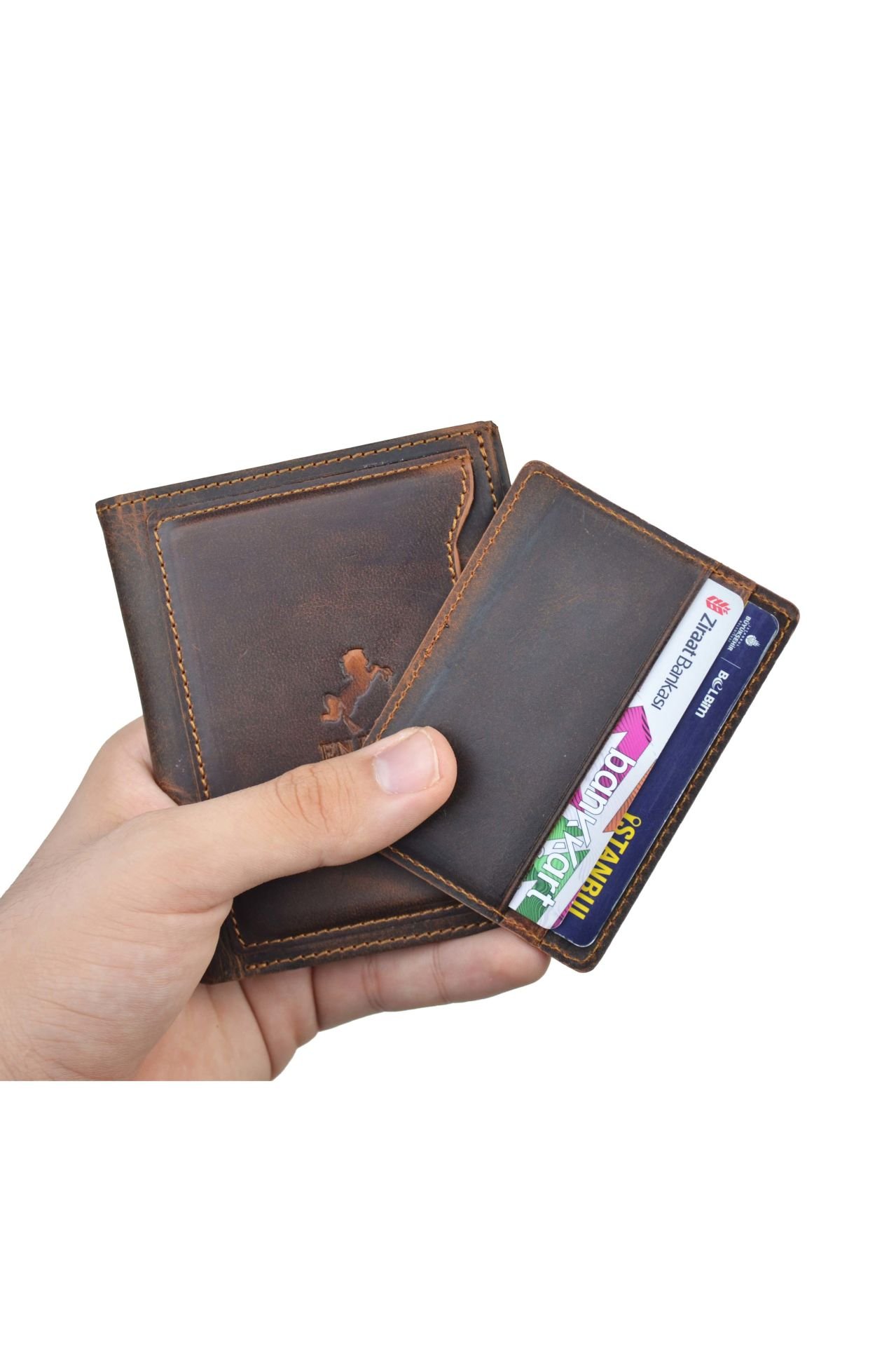 Hakiki Deri Cüzdan Taba Bol Kart Bölmeli Cüzdan Deri Cüzdan