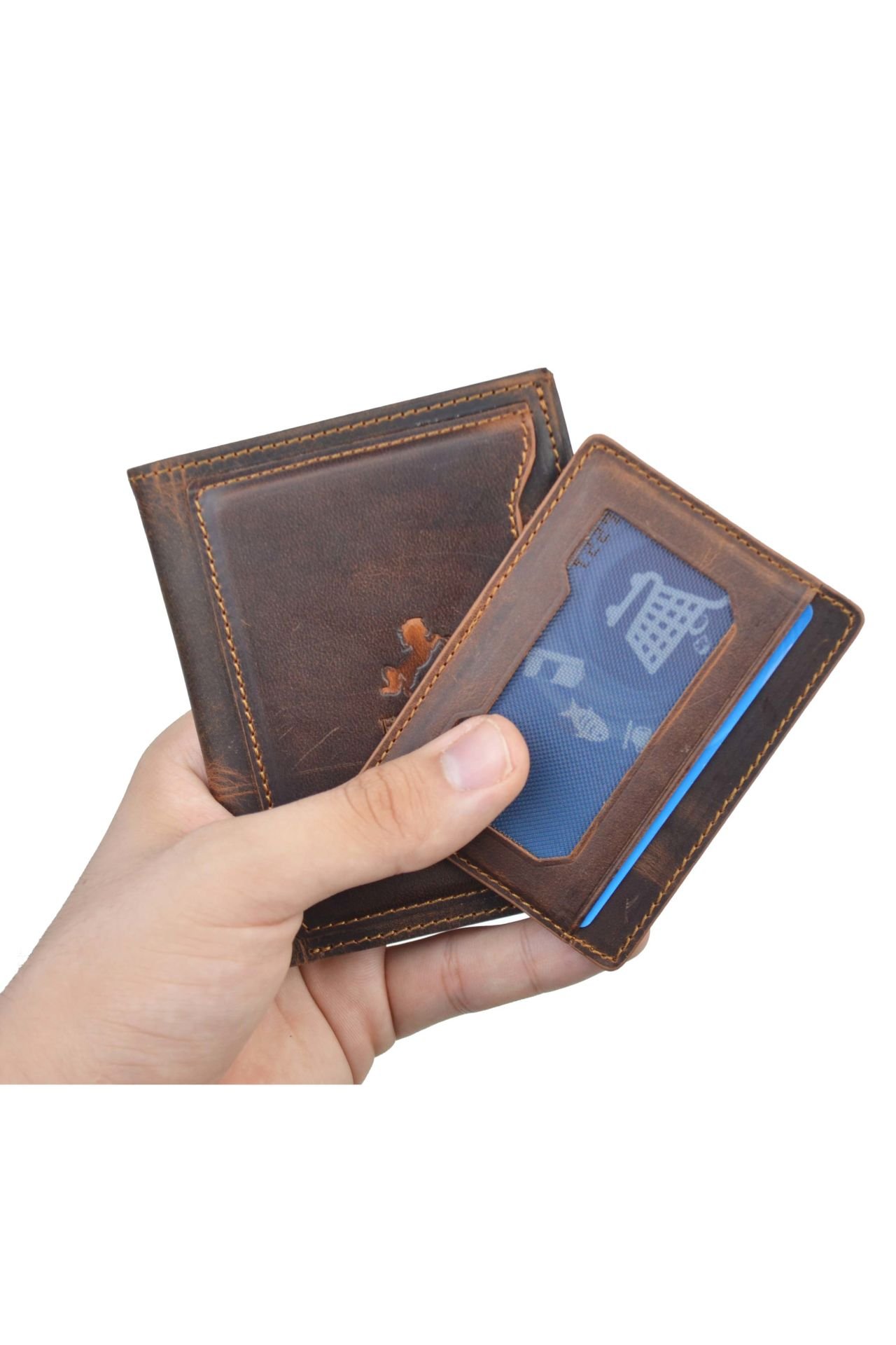 Hakiki Deri Cüzdan Taba Bol Kart Bölmeli Cüzdan Deri Cüzdan