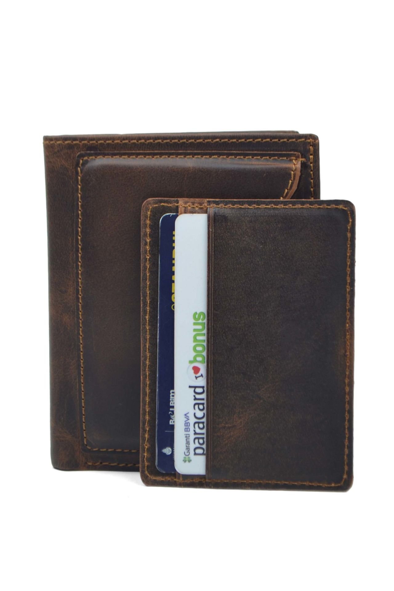 Hakiki Deri Cüzdan Taba Bol Kart Bölmeli Cüzdan Deri Cüzdan