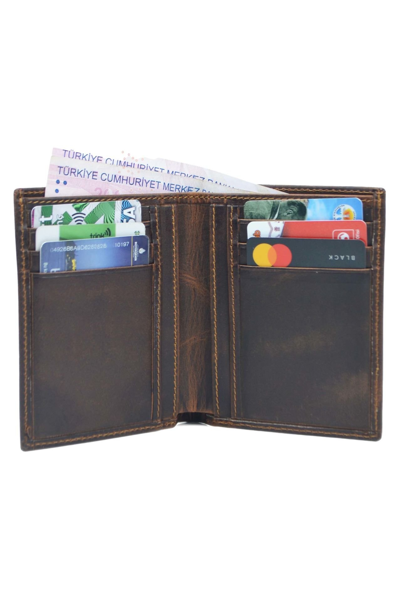 Hakiki Deri Cüzdan Taba Bol Kart Bölmeli Cüzdan Deri Cüzdan