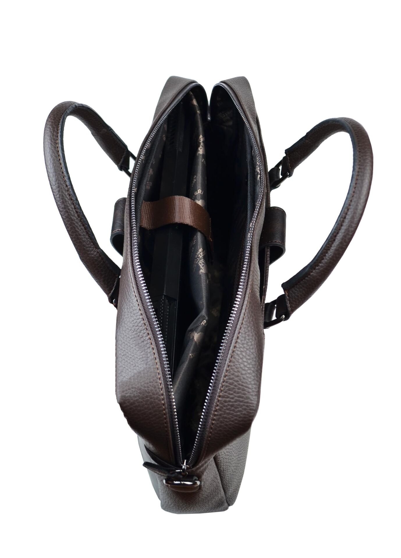 14-15.6-16.1-16.9 Inç Organizer Kahve Unisex El, Omuz, Bilgisayar, Notebook, Laptop Çantası