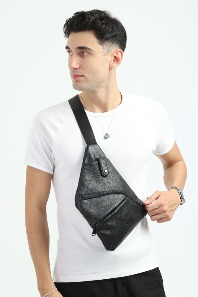 Erkek Çapraz Çanta Çok Bölmeli Erkek Omuz Çantası Postacı Çanta