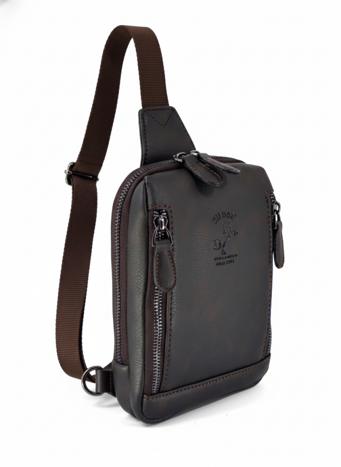 Erkek Kahverengi Günlük Çapraz Askılı Omuz Çantası Çapraz Çanta