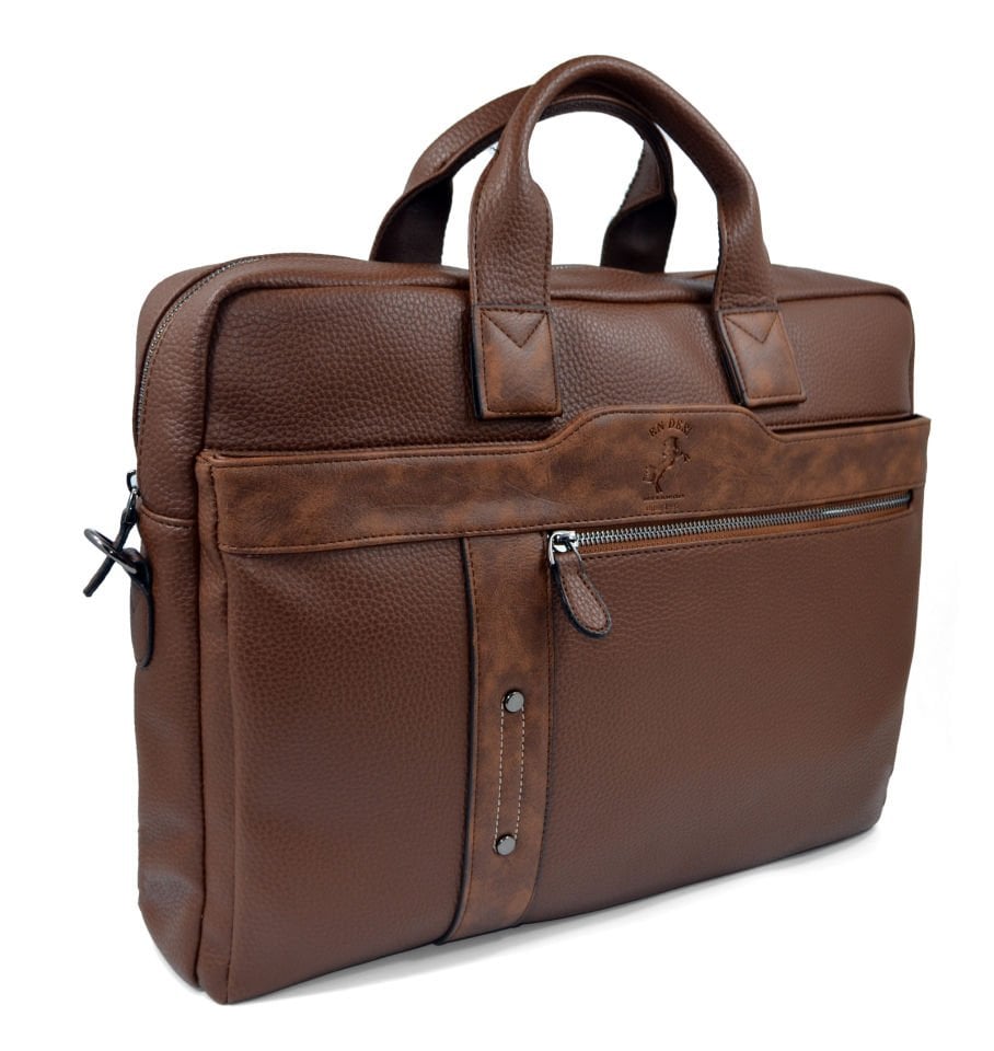 15,6-17,3 Inc Su Geçirmez Çok Bölmeli Omuz Ve El Askılı Evrak Ve Laptop Çantası 7043