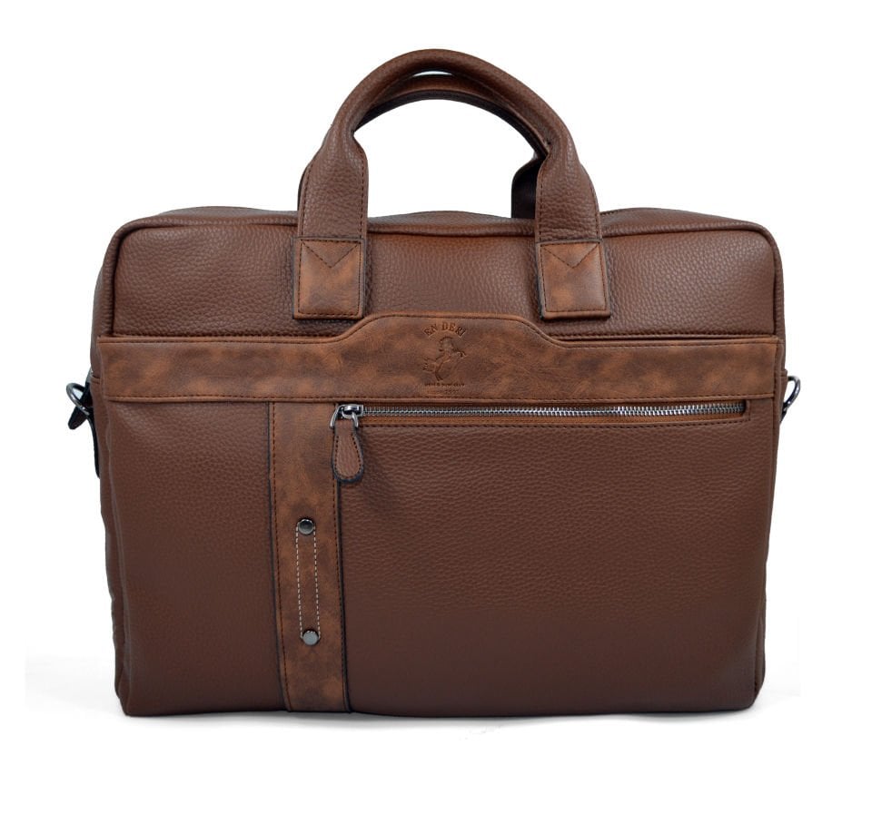 15,6-17,3 Inc Su Geçirmez Çok Bölmeli Omuz Ve El Askılı Evrak Ve Laptop Çantası 7043