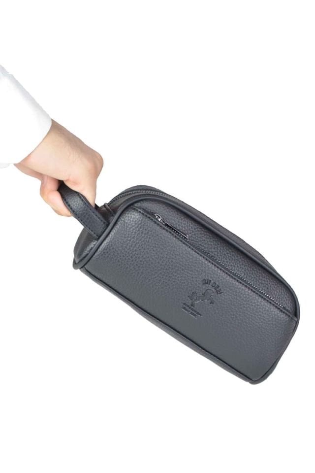 Erkek Siyah Günlük Lüks Portföy Traşlık El Çantası