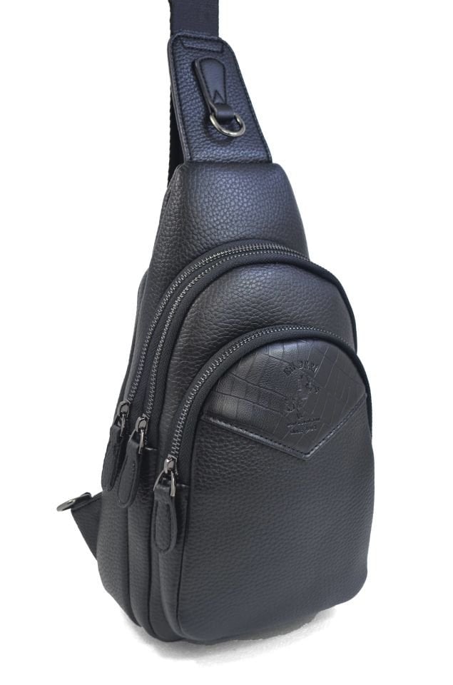 Erkek Omuz Çantası Çok Bölmeli Kulaklık Çıkışlı Şık Erkek Çapraz Çanta