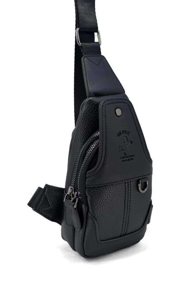Siyah Günlük Ayarlanabilir Çapraz Askılı Omuz Çantası 7044