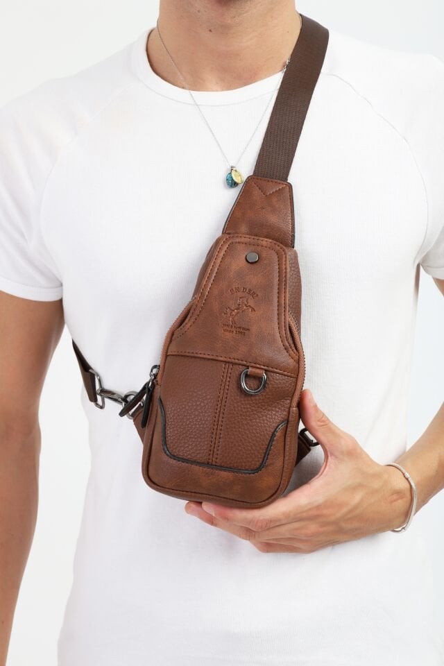 Taba Çapraz Çanta - Mıknatıslı Çok Bölmeli Küçük Askılı Omuz Çantası