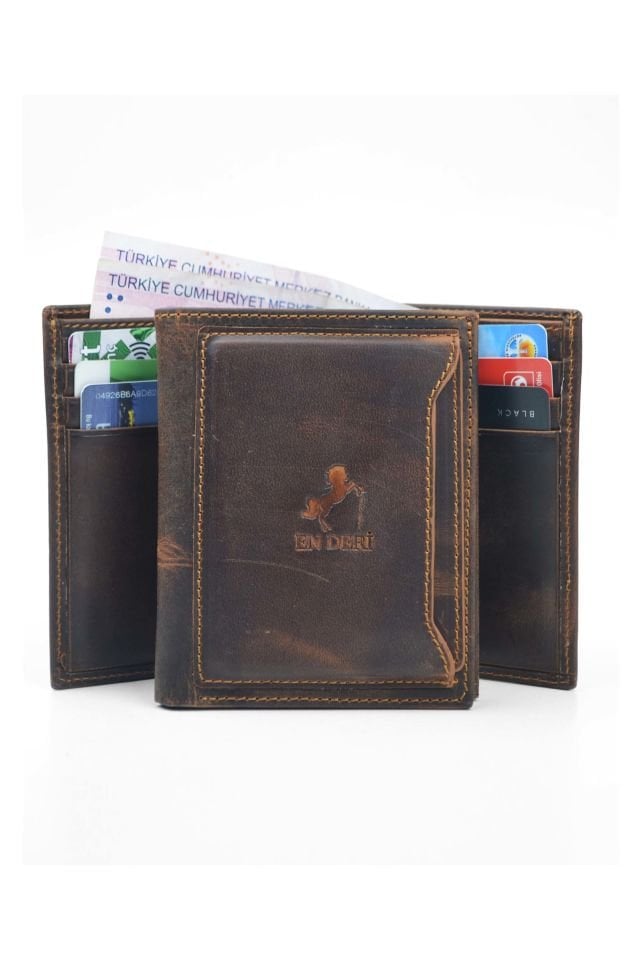 Hakiki Deri Cüzdan Taba Bol Kart Bölmeli Cüzdan Deri Cüzdan