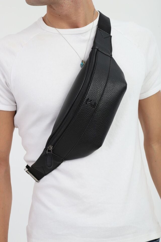 Siyah Günlük Omuz Ve Bel Çantası