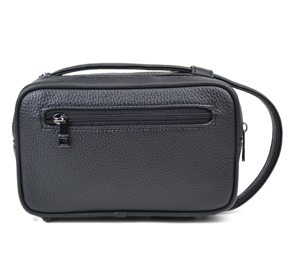 Erkek Siyah Çok Bölmeli Ayarlanabilir Kemerli Portföy El Çantası