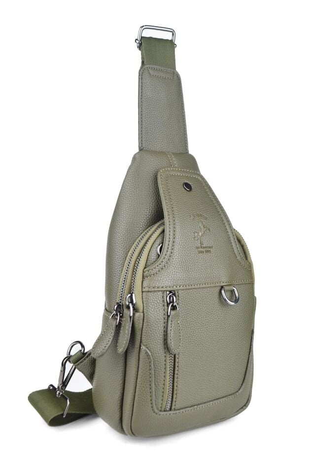 Haki Çapraz Askılı Günlük Omuz Çantası Çapraz Çanta