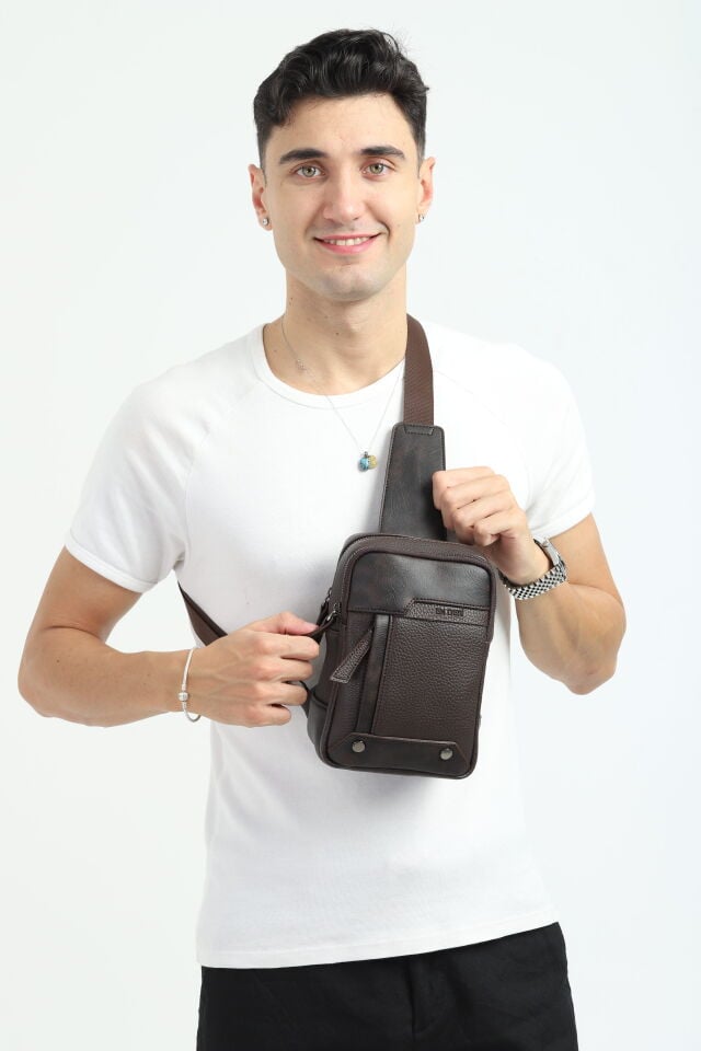 Taba Omuz Çantası - Erkek Çok Bölmeli Organizer Çapraz Çanta