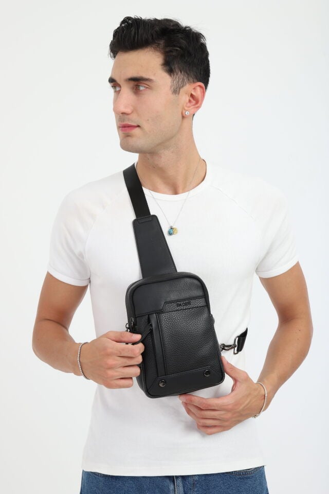 Taba Omuz Çantası - Erkek Çok Bölmeli Organizer Çapraz Çanta