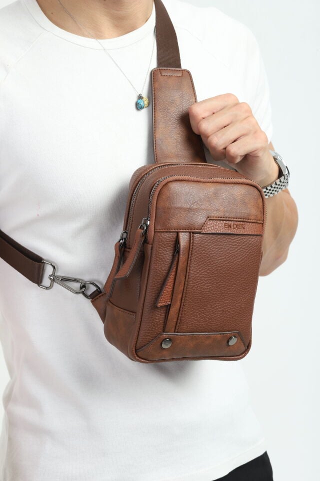 Taba Omuz Çantası - Erkek Çok Bölmeli Organizer Çapraz Çanta