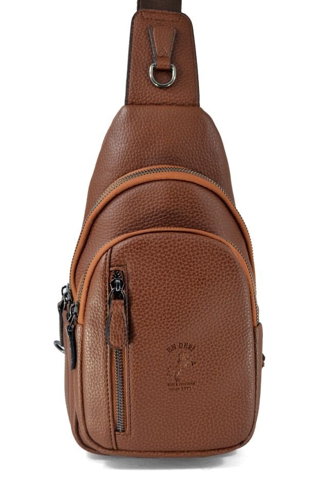 Taba Omuz Çantası - Erkek Fonksiyonel Çok Gözlü Çapraz Çanta