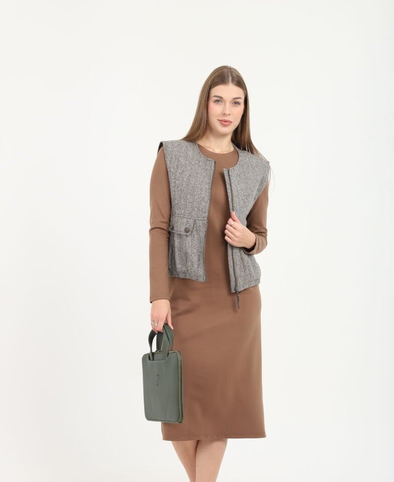 Haki 13-14 inç Macbook Çantası - Laptop ve Bilgisayar Çantası