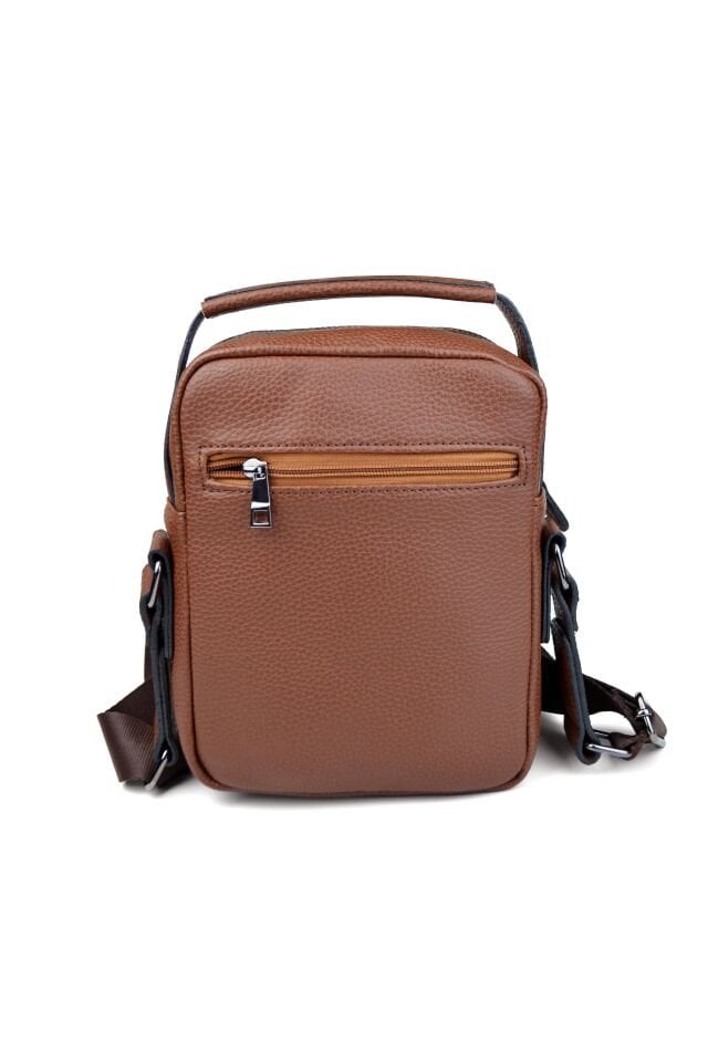 Taba Çok Bölmeli Omuz Çantası - Erkek Ayarlanabilir Askılı Çapraz Çanta